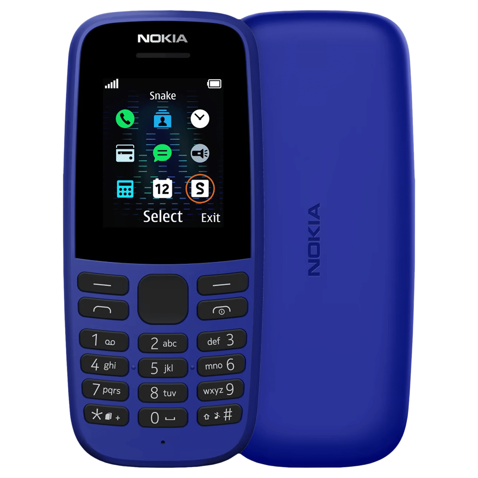 Buy Nokia 105 Ss 2021 4mb Single Sim Blue Online Croma